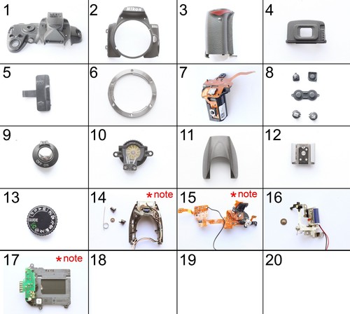 Nikon d3000 ricambi part - ricambi,