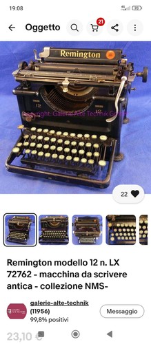 Macchina scrivere remington - macchina,