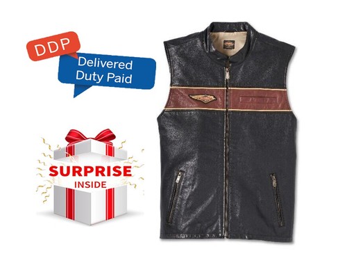 Gilet moto pelle uomo 120 - gilet,