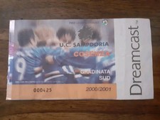 BIGLIETTO STADIO TICKET CALCIO