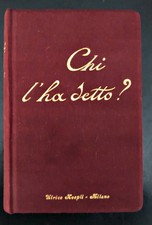 Chi l'ha detto? Ulrico Hoepli