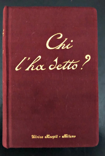 Chi detto ulrico hoepli - l'ha, detto?