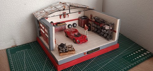 Diorama garage ferrari - ferrari,