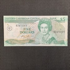 EAST CARIBBEAN: 5 Dollars ND