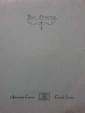 * AMERICAN EXPRESS TRAVEL SERVICE - Itinerario 1964 - Italiani negli USA (Roma-NY)