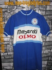 Vintage Cycling Jersey Maglia Ciclismo Bici Maserati Olmo biciclissima 70 Eroica
