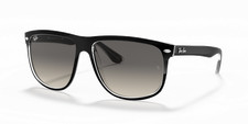 Occhiali da sole Ray-Ban Boyfriend nero trasparente/grigio sfumato 60 mm RB4147 603971