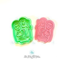 Natività Famiglia Presepe Buon Natale Formine Biscotti Cookie Cutter 7/8cm