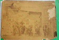 gf 21 ) foto biciclette storiche fine 1800 -amore in bicicletta cm 40x29