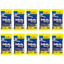 100pz Rasoio monouso Gillette Blue 2 due lame lamette barba