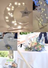 Set di 9 Centrotavola Luna illuminata per matrimonio, anniversario, battesimo