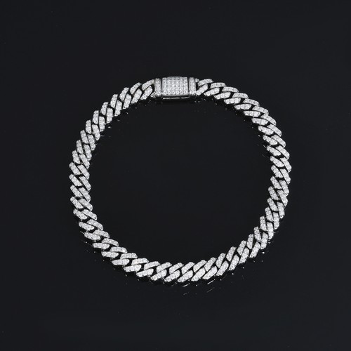 Bracciale maglia cubana vvs - bracciale,