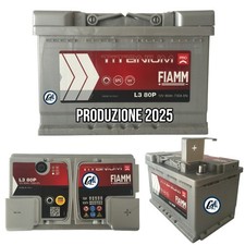 L380P BATTERIA AUTO FIAMM TITANIUM PRO 80Ah 730A +DX POLO + A DESTRA 278X175X190