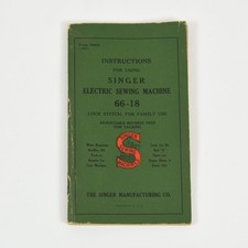 Macchina da cucire elettrica Singer 66-18 manuale istruzioni