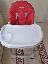 Peg Perego Prima Pappa Follow me Seggiolone sediolone sdraietta - Rosso con scat