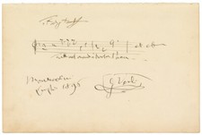 GIUSEPPE VERDI Signed Music