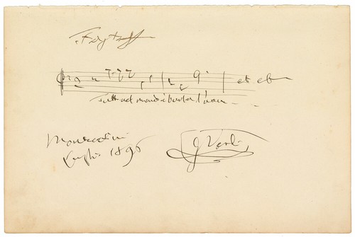 Giuseppe verdi signed music - giuseppe,