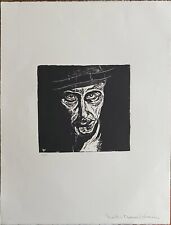 Giuseppe Viviani xilografia Autoritratto 84 66x50 firmata E.B.Viviani pubblicata