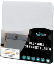 Lenzuolo con angoli 70x160 cm Dreamzie bambino cotone eco tex bianco