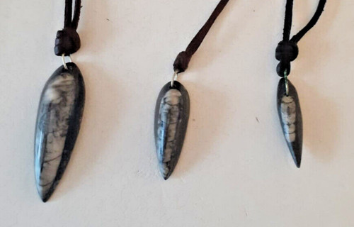 Orthoceras ciondolo pietra - ciondolo,