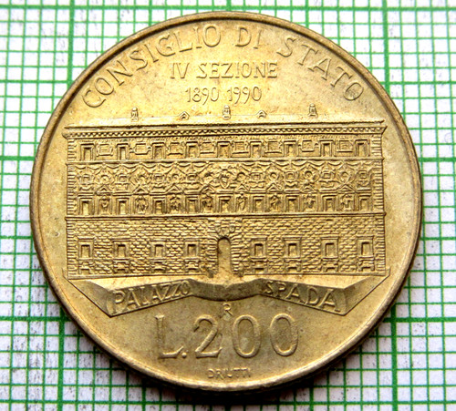 Italy 1990 200 lire state - 1990, lire,