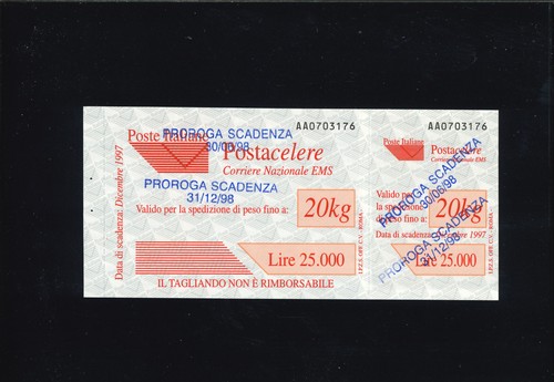 Posta celere 25000 - posta, senza