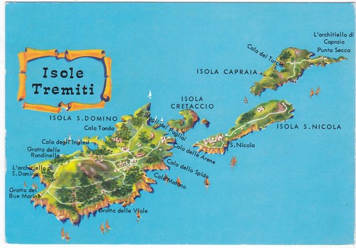 Isole tremiti foggia carta - -,