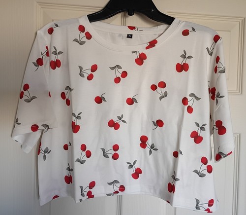 Shirt donna crop top rosso - donna,