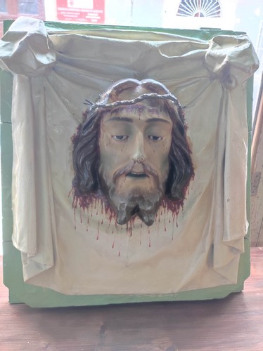 Testa cristo cartapesta - testa, in