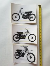 Honda CR 125 M Elsinore 1975 lotto 3 foto cartella stampa originali no depliant