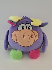 Peluche cuscino animaletto mucca viola morbido bimba bimbo bambini