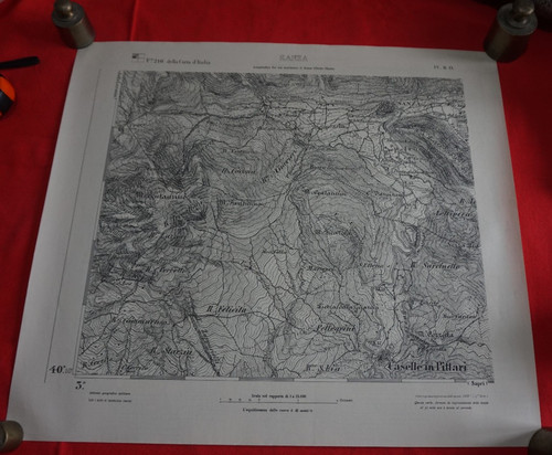 Rara carta mappa sanza - carta,