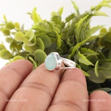 925 Argento Acqua Calcedonio