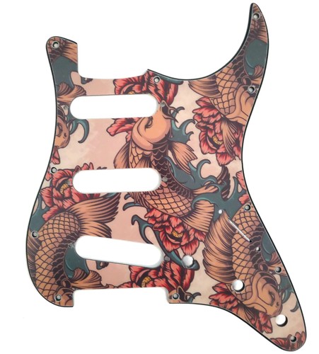 Pickguard carp koï - tattoo, wd