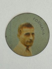 Dischetto metallico FERRERO 1955-57 figurina Ciclismo FORNARA