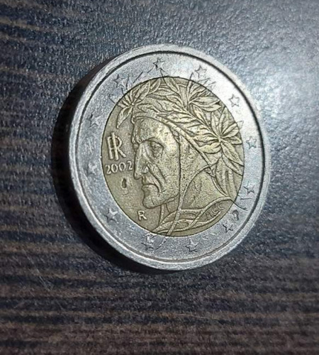 Moneta euro italia 2002 - 2,