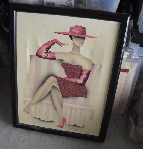 Quadro unico donna - , tesa