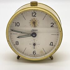 Sveglia Vintage Kaiser Meccanica A Carica Manuale Made In Germany Gialla UR1