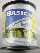 Filo recinzione elettrificatore 200 mt 6 mm alta resistenza recinto elettrico 