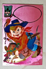 cartolina bambino e cane