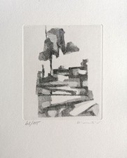 FIORELLA DIAMANTINI - Acquaforte firmata e num. Da "DIECI INCISIONI" PRANDI 1965