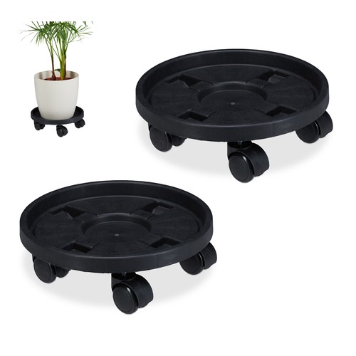 Set portavasi con rotelle - set,