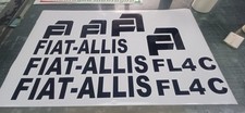 KIT ADESIVI DECALCOMANIE FIAT-ALLIS FL4 C PER TRATTORI AGRICOLI CINGOLATI