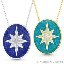 Collana ciondolo celeste