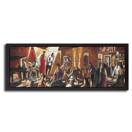 Quartetto con cornice nera - , di