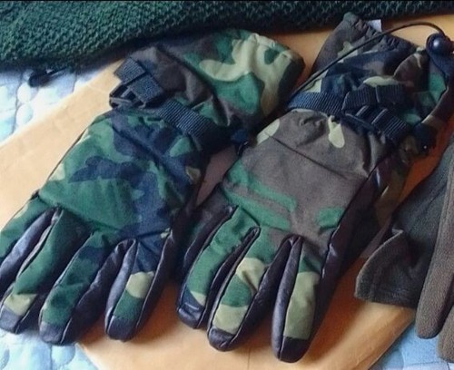 Guanti militari mimetici - militari,