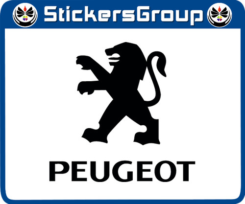 Coppia adesivi peugeot logo - peugeot, e