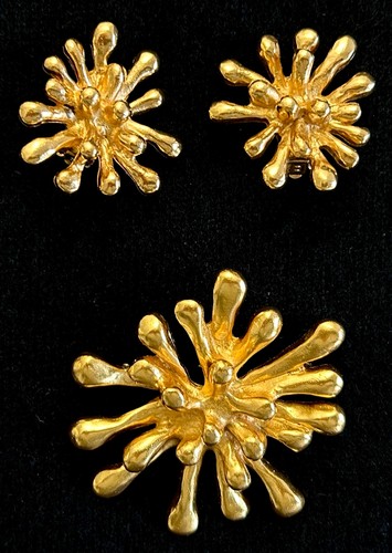 Set spilla orecchini - spilla, anemone