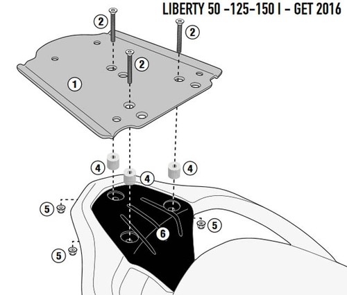 Givi sr5611 staffa - staffa, portapacchi