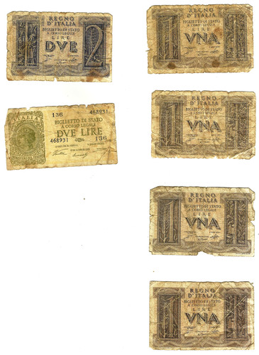 Lotto banconote contanti lire - banconote,